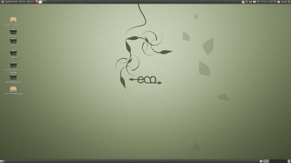 Eco theme screenshot